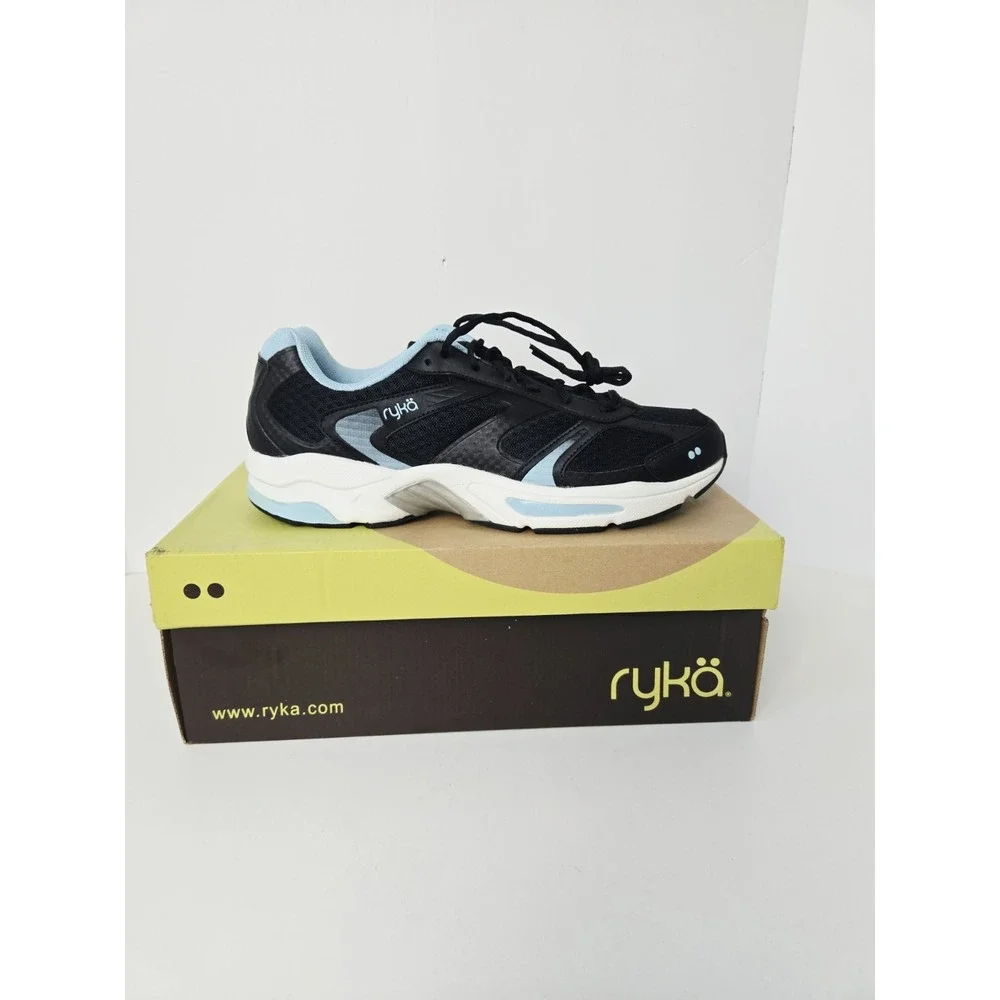 Ryka Womens Shoes NEW size 11W black blue athletic shoes 747344